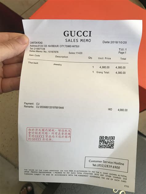 gucci hong kong receipt|gucci hk official website.